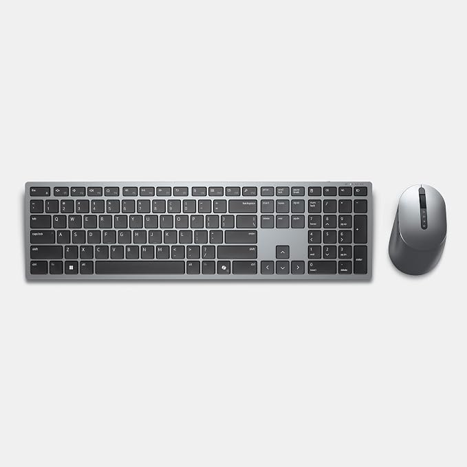 Dell Premium Wireless Keyboard and Mouse - KM720 - USB wireless receiver, 12 programmable keys of F1-F12, Mouse Buttons Qty 7, DPI. 1000, 1600 (default), 2400, 4000, Advanced Exchange Service - 1 year
