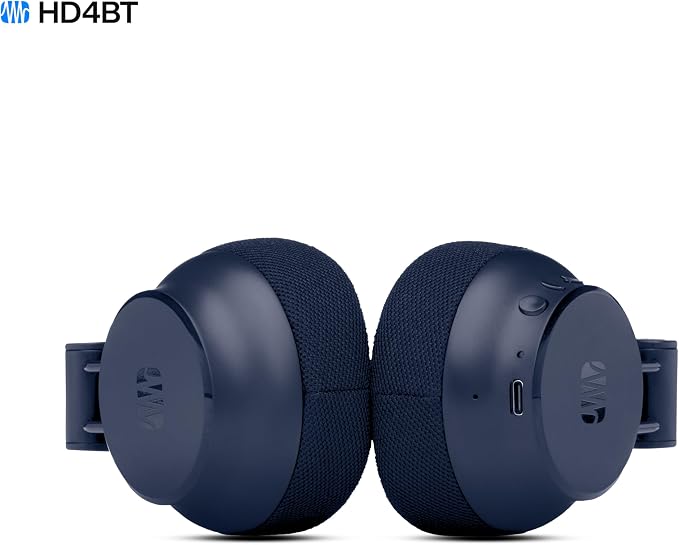PreSonus Eris HD4BT — Over-Ear Closed-Back Wireless Headphones, Bluetooth, ANC Noise Cancelling, Up to 60 Hours Battery Life, Studio Headphones for Mixing, Monitoring, Recording, Midnight Blue