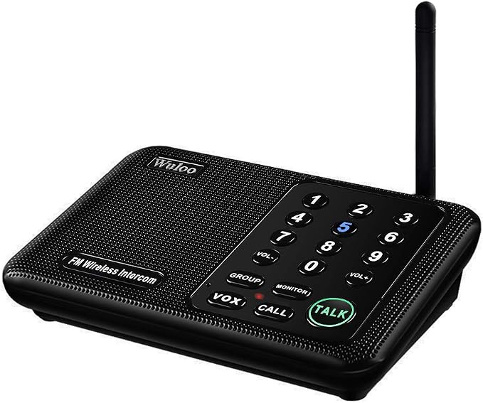 Expandable for Wuloo Intercoms Wireless for Home 5280ft Range 10 Channel 3 Code (Only 1 Unit for Expandable The Original intercom System, CAN NOT Work Without Other Units)