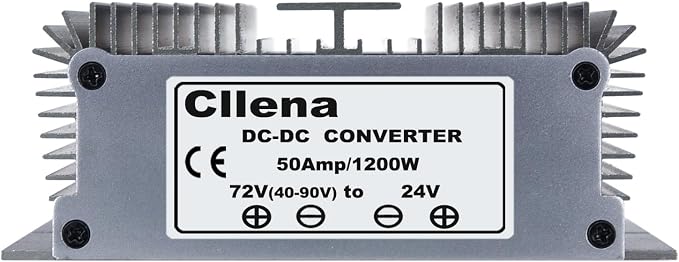 DC 40V-90V to 24V 50A 1200W Converter Voltage Regulator Reducer 48V 60V 72V Step Down to 24V Converter Waterproof Buck Transformer Power Supply for Golf Cart Club Car LED Light
