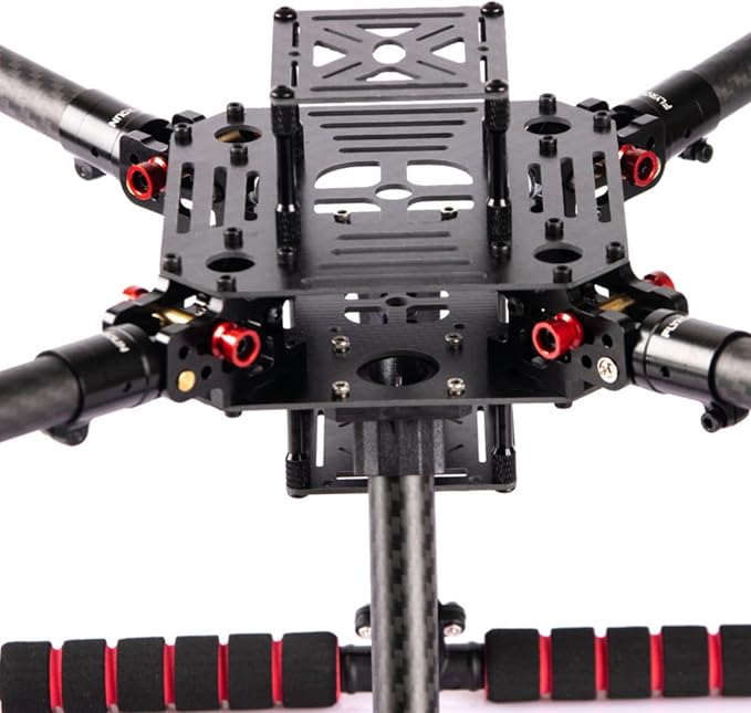 LX350 PRO 420mm Foldable Carbon Fiber Drone Frame Kit 16mm Arms Quadcopter Frame for FPV, Aerial Photography & Education, Lightweight DIY Build with Landing Gear