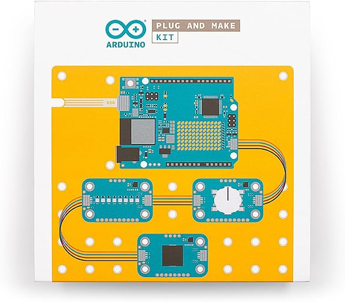Arduino Official Plug and Make Kit [AKX00069] - Ultimate Starter Kit for Beginners | Build Connected Projects Easily | Fun & Educational Technology Package for Learning Electronics & Coding