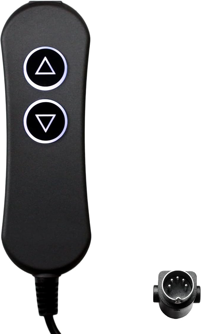 Lift Chairs Power Recliners 2 Button 5 Pin Prong Remote Handset Controller Hand Control with USB and Backlight