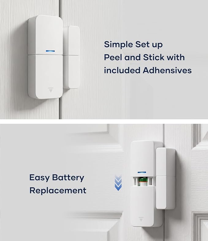 tolviviov Home Alarm System(2nd Gen), 12 Pieces Smart Home Alarm Security System DIY No Monthly Fee, Phone Alert, Alarm Siren, Door/Window Sensors, Remotes, Work with Alexa, for House Apartment Office
