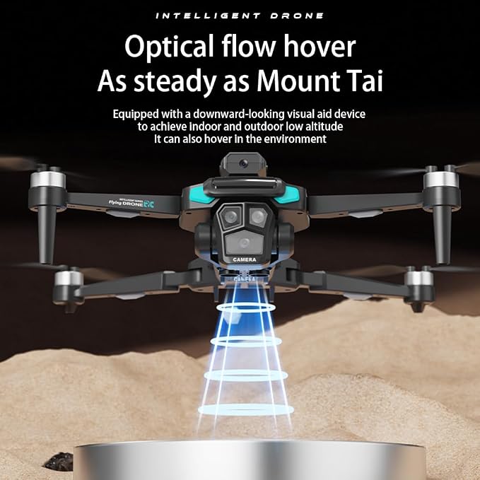 Drone For Adult,with 4.5" Screen,5G Remote Controller With Camera,6K HD Camera FPV Live Video,Altitude Hold Gesture Selfie One Key Take Off Landing 3D Flips Waypoint Fly Drone (2 Batteries)