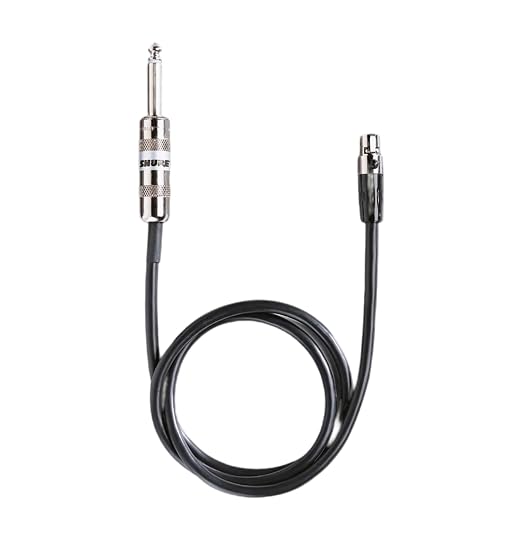 Shure WA302 2' Instrument Cable, 4-Pin Mini Connector (TA4F) to 1/4" Connector