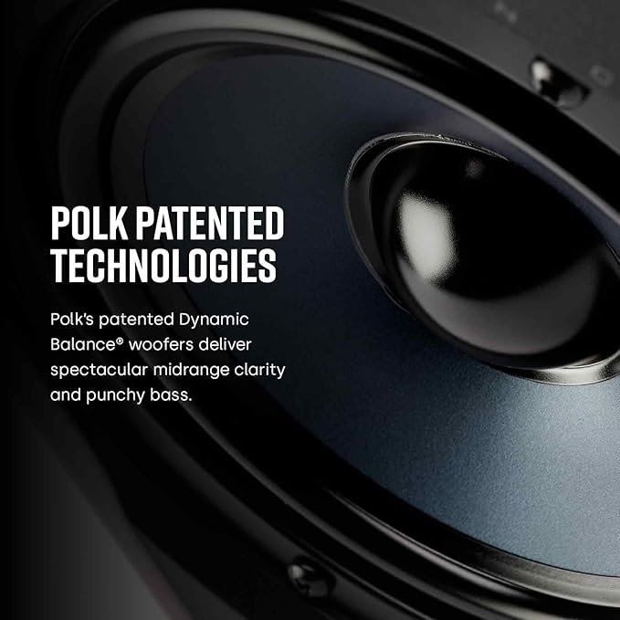 Polk Audio RC65i 2-Way in-Wall 6.5" Speakers (Pair), Ideal for Damp and Humid Indoor/Outdoor Placement, (White, Paintable Grille) (Pack of 6)