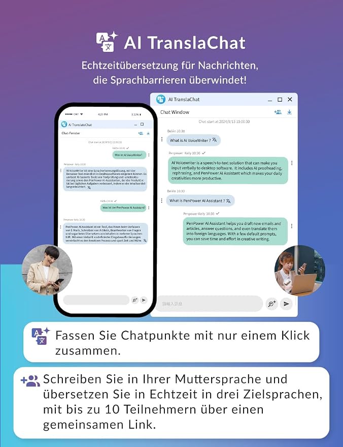 AI VoiceWriter – Smart Dictation & AI Writing Assistant for Windows & Mac | USB Dongle & Mobile App for Voice Input, Proofreading, Rewriting & Multilingual Support