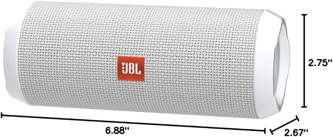 JBL Flip 4 Waterproof Portable Bluetooth Speaker - White