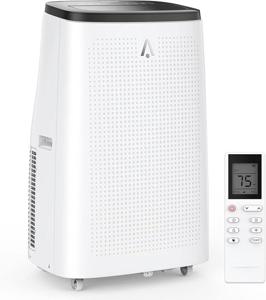 GarveeTech 14000 Btu Portable Air Conditioner, Best Portable Room Air Conditioner, 3 in-1 Ac w/Dehumidifier, Fan & Sleep Mode, Remote Control,24 Hrs Timer,Led Display,Window Kit,Cools Up to 750 Sq. Ft