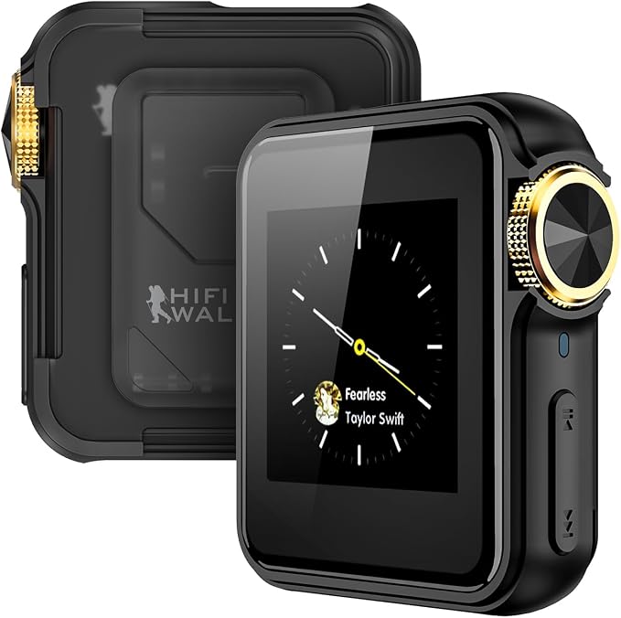 HIFI WALKER H2 Mini MP3 Player with APTX Bluetooth, Hi-Res Audio, Lossless DSD/FLAC, Touch Screen & Wearable Clip, Portable Music Player for Running & Travel, 64GB Memory, Supports up to 512GB