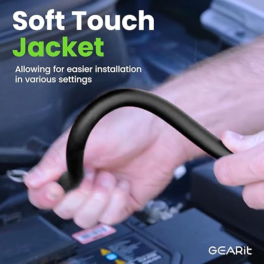 GEARit Black 0 Gauge OFC Wire 25 ft, 1/0 OFC Wire Battery Cable, Oxygen-Free Copper Ground Wire for Car Audio Amp, RV, Marine, Inverter