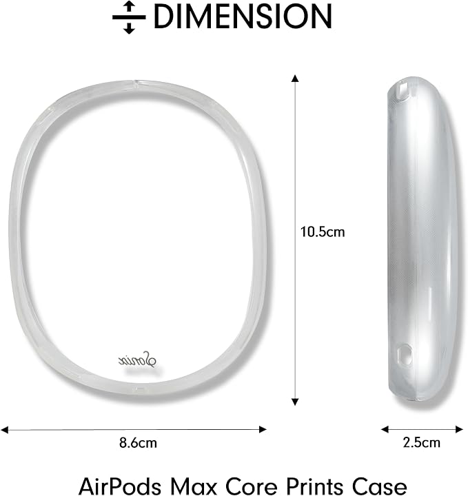 Sonix Protective Case for AirPods Max 2 & 1 | Headphones Cover | Clear