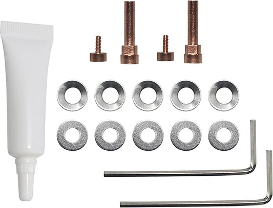 Adhiper QC45 Metal Swivel Pins Replacement Repair Parts Accessories for Bose QuietComfort 35/QC35/QC35 II/QC45/QuietComfort SE (QC SE)/Quiet Comfort Headphones, Hinge Screws and Gasket（Rose Gold）