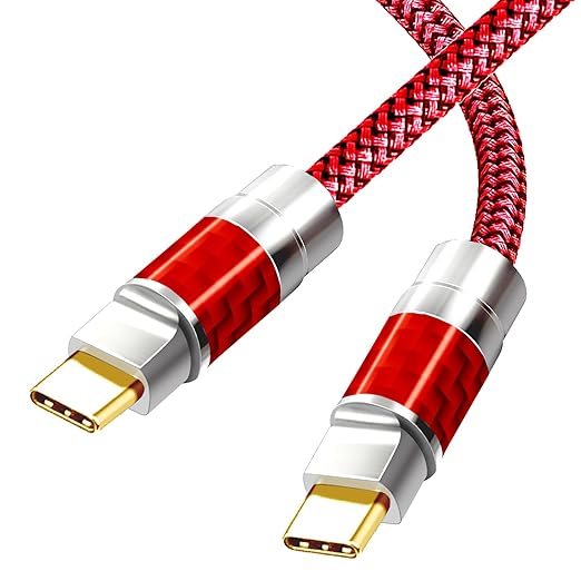 USB C to C Cable 40FT, 4K60HZ GEN2x2(Data usb2.0),USB TYPE C Video Output From USB3.2/ USB4.0 (NOT 100% Fast Charging) & Sync for Xreal MacBook Pro iPad Pro iPhone 15 Pro Galaxy S22 Portable Monitor