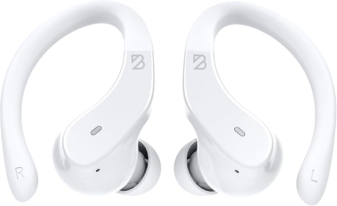 Back Bay Audio - Runner Wireless Earbuds for Running, Workout Wrap Around Earbuds Bluetooth Headphones for Sports, Around the Ear Wireless Bluetooth Running Headphones, Hook Over Earphones Earhooks