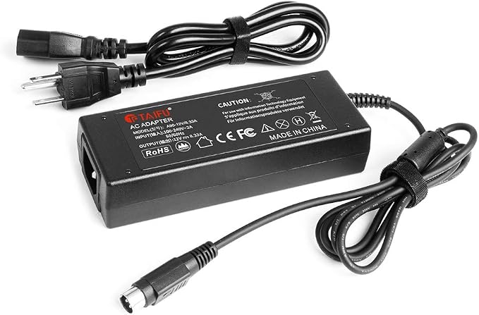 TAIFU 4-Pin 12V 8.33A - 9A Power Adapter for Synology Disk Station 4-Bay DS410 DS410j DS411 DS411J DS412 DS412 + DS416 DS418 DS918+ DS923+ DiskStation Network Storage NAS Server 12V DC Power Supply