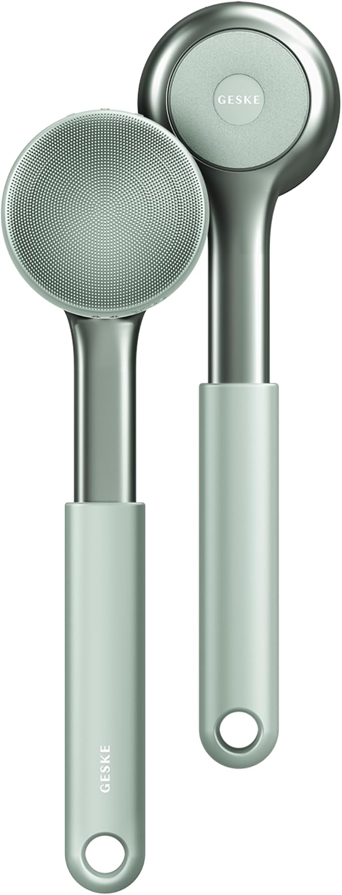 GESKE Sonic Full-Body Brush & Intensive Exfoliator | 8 in 1 | Electric Body Cleansing Brush | With SmartSonic Pulsations | Deep Cleansing, Exfoliation, Massage | Extendable Handle | Rough Skin Remover