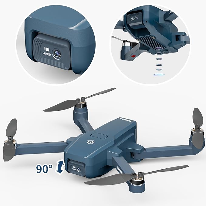 X15 Drone with 1080P HD Camera for Adults Beginners, Drone with Brushless Motor, One Key Takeoff/Landing, Trajectory Flight, Gesture Control, 3 Speed Modes, Modular Battery, Gift for Adults