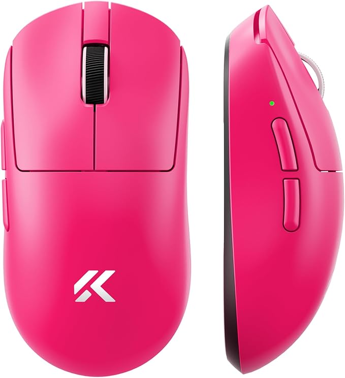 MCHOSE A7 V2 Pro Wireless Gaming Mouse Esports 59g, PAW3395, 26K DPI, TOPSPEED Wired 8K/Wireless 1K Polling, 130 Hour Battery Life PC/Mac Rosered
