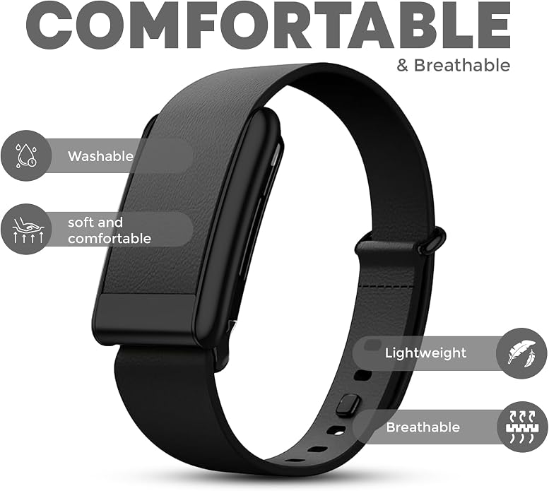 DADO Luxe Tapered Leather Replacement Band Compatible with WHOOP 5.0, One, Peak, and Life Fitness Tracker – Durable & Comfortable | Not for Whoop Gen 4