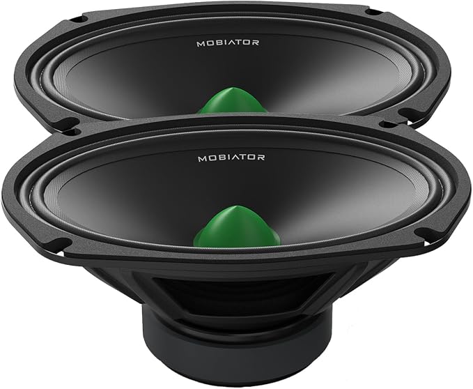 Audio Midrange Loudspeakers MB-M694 6×9 1000W Max, 4 Ohms High Efficiency Car Audio Door Speakers for Car or Truck Stereo Sound System-Black (2 Speakers) (MB-M694)