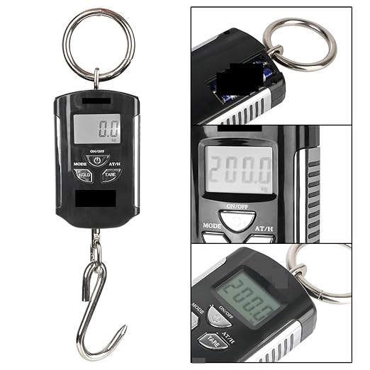 Luggage Weight Scale, Hanging Scale Backlit Electronic with Hook 200kg/100g Digital,for Travel