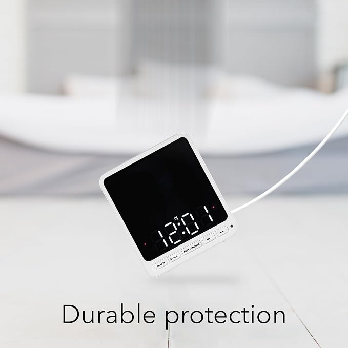 Wasserstein Alarm Clock Case for Blink Mini - Black Version - Discreet Cover for Low-Key Camera Placement - NOT Compatible with Blink Mini 2 (White Version) - Camera NOT Included