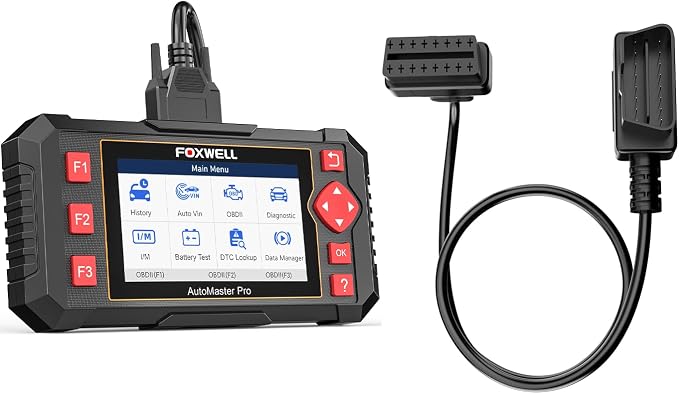 FOXWELL NT604 obd2 Scanner and 16Pin Male to Female Diagnostic Extension Convert Cable 65cm/25.59”