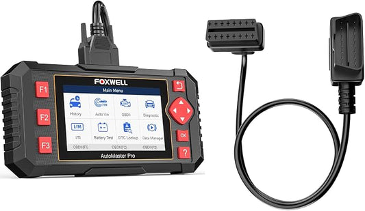 FOXWELL NT604 obd2 Scanner and 16Pin Male to Female Diagnostic Extension Convert Cable 65cm/25.59”