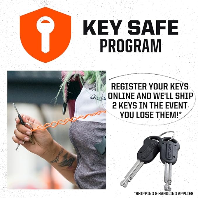Kryptonite Keeper 785 Bike Chain Lock, 2.8 Feet Long Heavy Duty Anti-Theft Bicycle Chain Lock with Keys for Bike, Motorcycle, Scooter, Bicycle, Door, Gate, Fence,Red, 33.5 Inch | chain-bike-locks