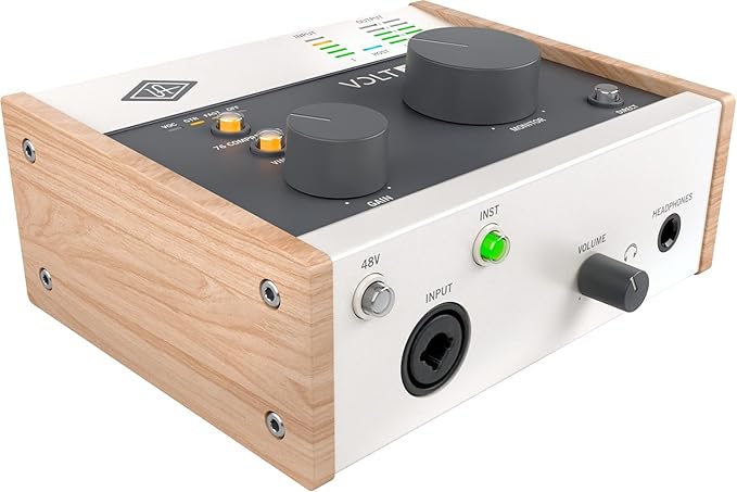 Universal Audio Volt 176 USB Recording Studio Audio Interface - Bundle with 2 XLR Cables