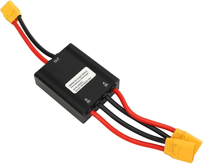 Double Battery Discharge Converter, 40-100V E Dual Battery Parallel Module Adapter, Electric Dual Battery Connector Adapter for Increase Battery Capacity, Interface, 120A