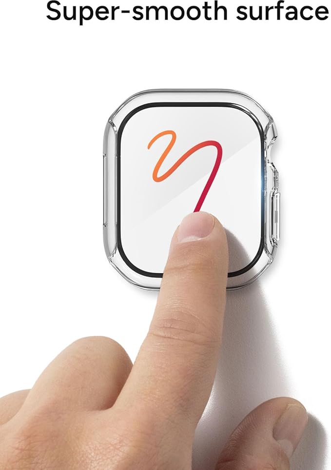 ZAGG Glass 360 Screen Protector for Apple Watch Series 11/10, Watch Size: 46mm, Integrated Bumper, 5X Stronger Impact Protection, Scratch-Resistant, Eco-Friendly Materials