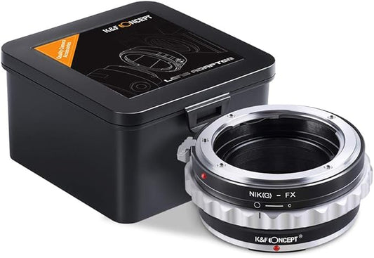 K&F Concept Camera Lens Adapter Ring Compatible with AI G AF-S Mount Lens to Fuji FX X-Pro1 XT4 X-M1 X-A1 X-E1 Adapter