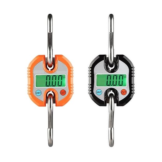 Digital Luggage Scale, Electronic Scale, LCD Backlight, Maximum Weight 150kg Mini,for Suitcase Hanging Weight(Black)