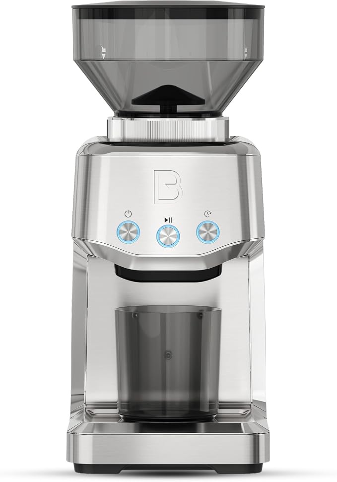 CASABREWS Tornado Basic Conical Burr Coffee Grinder for Home Use, Electric Coffee Bean Grinder with 35 Precise Grind Settings, Stainless Steel