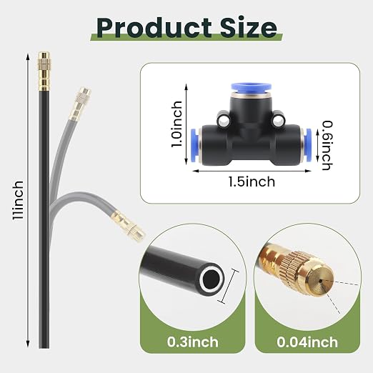 100FT Smart Drip Irrigation System with Water Timer – Automatic Garden Watering System with 360° Bendable Hose & 24 Adjustable Nozzles for Garden, Yard, Lawn,Compatible with 3/4" & 1/2" Hose