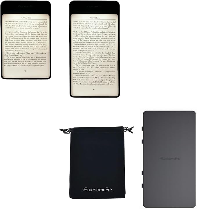 Plus Book Light, LED Reading Light, USB Rechargeable, Warm & Cool Tone, Portable Cordless Lamp for Bedtime Reading (Set C)