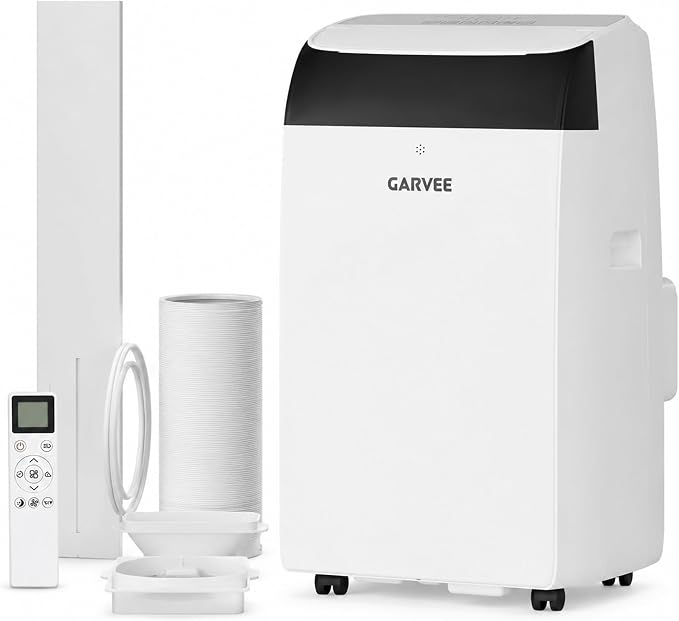 14000 BTU Portable Air Conditioners for Rooms up to 750 Sq. Ft, 3-in-1 AC Unit with Cooling, Dehumidifier & Fan, Energy-Saving, Remote, 24-Hour Timer& Window Kit, for Bedroom, Office, Dorm