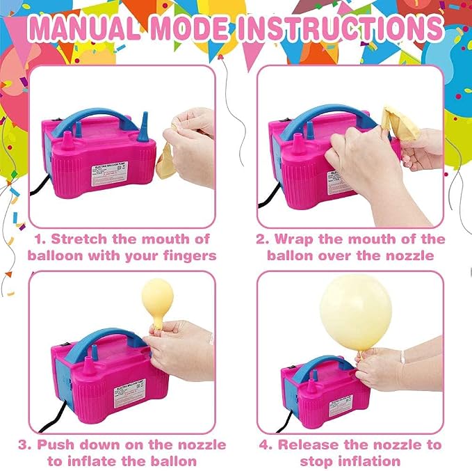 Balloon Arch Kit and Balloon Pump Electric, 12ft Wide Table Balloon Arch Stand With 100Balloons Balloon Stands For Wedding Anniversary Birthday Mother's Day Party Decoration Graduation Ceremony