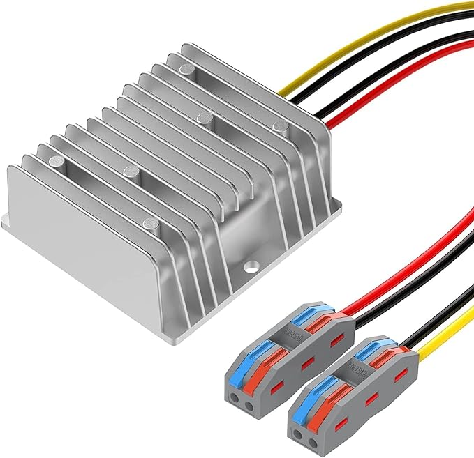 12v to 19v 5A 95W Boost Converter DC Power Adapter, Suitable for Cars, Trucks, Ships, LED Light Strips…