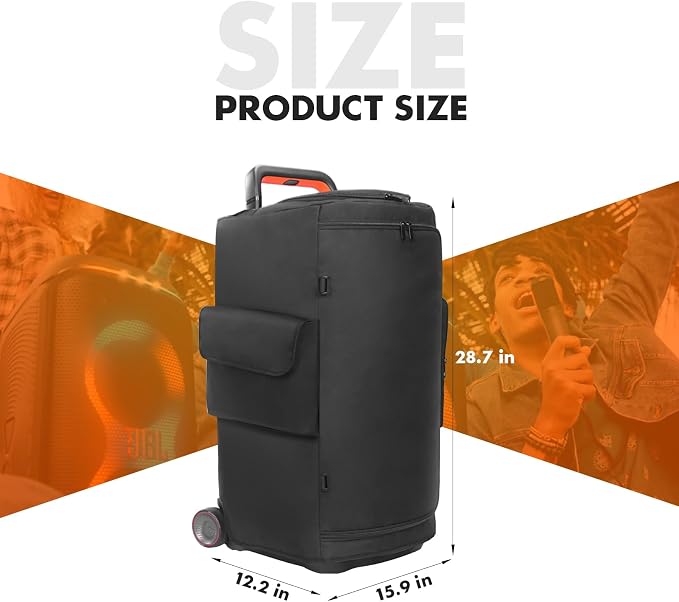 Speaker Cover Compatible with JBL PartyBox 520, Scratch-Resistant, Dustproof, Portable with Storage Bag for Outdoor and Lightweight Travel Cover