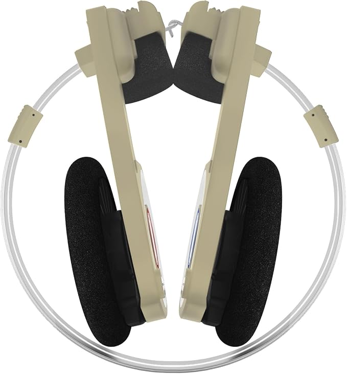 Koss Porta Pro Wireless 2.0 Bluetooth Retro Style, On-Ear Headphones, 20+ Hour Battery, USB-C Charging, Microphone, Analog Audio Pass Through, Rhythm Beige