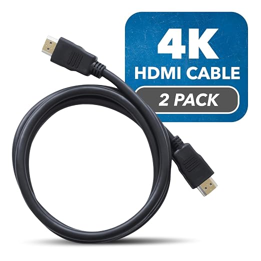 OREI 6FT HDMI Cable 2-Pack – High-Speed HDMI to HDMI Cable for 4K, 3D, Ethernet, ARC, and 1080p – Compatible with Roku, Blu-ray, Xbox, PS3