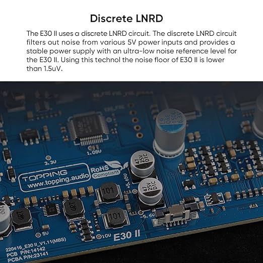 Topping E30II Digital to Analog Audio Converter, HiFi USB DAC 2 x AK4493S XU208 DSD512 32Bit/768kHz USB/Optical/Coaxial to L/R RCA Analog Audio Converters