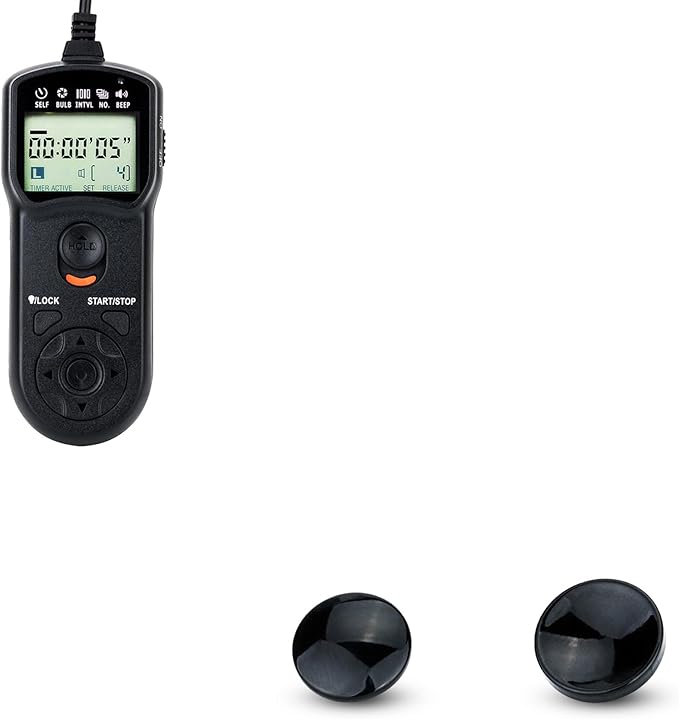 JJC Intervalometer Timer Remote & 2-Pack Soft Shutter Release Button for Fujifilm X100VI X100V X100F X100T X-T30 II XT30II X-T30 XT30 X-T20 XT20 X-T4 XT4 X-T3 XT3 X-T2 XT2 X-E3 XE3 Cameras & More