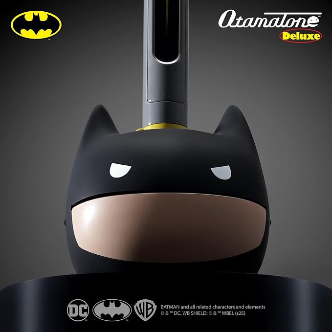 Otamatone Deluxe Batman – DC Comics Electronic Musical Instrument for Adults, Portable Digital Synthesizer with Aux Jack from Japan by Maywa Denki, Cool Unique Gift for Men [English Instructions]