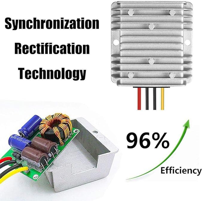 HOMELYLIFE Voltage Converter DC 12V 24V Step Down to 5V 20A 100W Reducer Buck Power Regulator Waterproof Module Transformer for Golf Cart Club Car