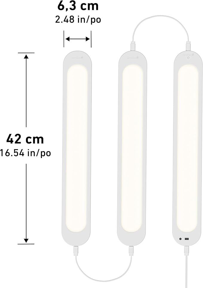 artika RGB LED Under Cabinet Lighting Kit, 3 Ultra-Thin Panels with Motion Sensor, Remote Control, Adjustable Brightness & Color Temperature, Plug-in Cabinet Lights for Kitchen, Closet & Wardrobe
